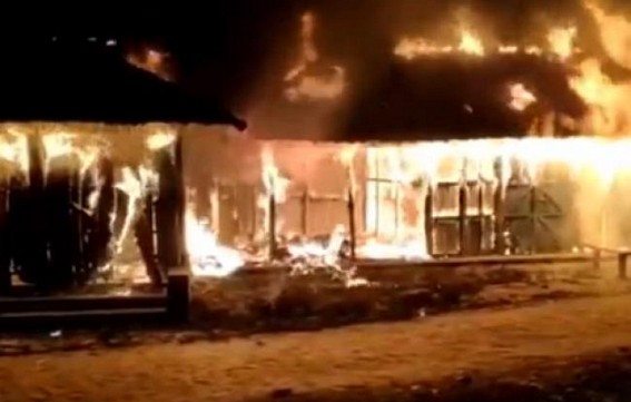 Opposition party office burnt